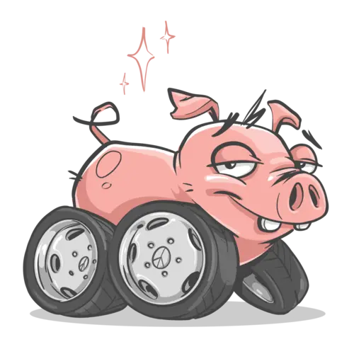 Tire Pig with Rims